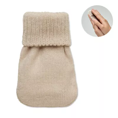 Ogrzewacz do rąk w dzianinowym pokrowcu WARMMUFF - Bezowy (MO2667-13)