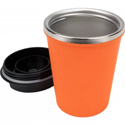 Kubek termiczny 350 ml z powłoką z recyklingu METODY - pomarańczowy (8496210)