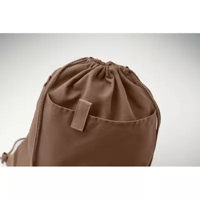 Worek z bawełny z recyklingu 220 g/m² PANDA BAG - Czekolada (MO6550-41)