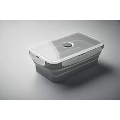 Lunchbox składany silikonowy 1200 ml KOLAPSO - Kamienny Szary (MO2549-15)