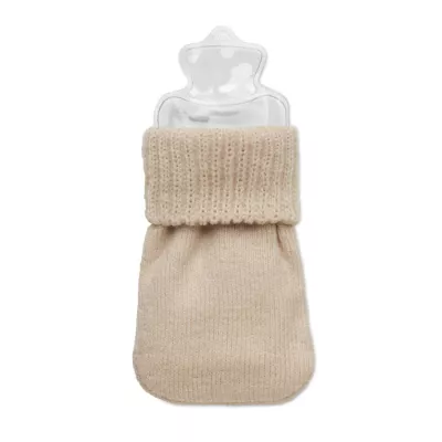 Ogrzewacz do rąk w dzianinowym pokrowcu WARMMUFF - Bezowy (MO2667-13)