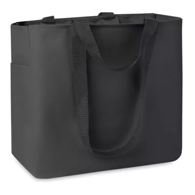 Torba na zakupy z poliestru 600D CAMDEN - Czarny (MO8715-03)