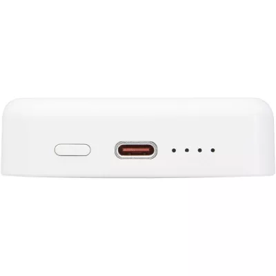 Acrab magnetyczny bezprzewodowy powerbank o pojemności 10 000 mAh i mocy 15 W z technologią 20 W PD — wykonany z tworzyw sztucznych pochodzących z recyklingu - Biały (12444201)