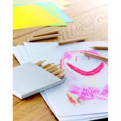 Kredki ołówkowe 12 szt. w kartoniku ARCOLOR - Brazowy (IT1047-01)