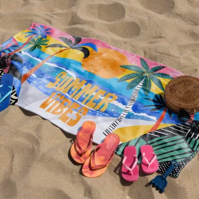 Ręcznik frotte R-PET 70x140 cm (300 g/m²) sublimacja - biały (LT97226-N0001)