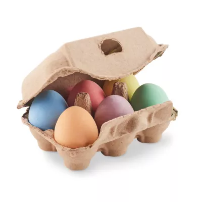 Kreda w kształcie jajek 6 szt. TAMAGO - Bezowy (MO6479-13)