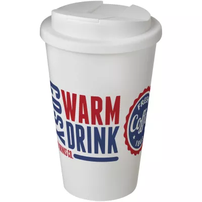 Americano® 350 ml tumbler with spill-proof lid - Biały (21069503)
