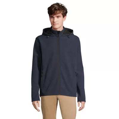 Softshell męski z kapturem Sol's RACE HOODED MEN - French Navy (S04447-FN)