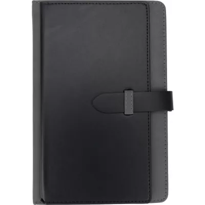 Notatnik A5 w linie z wizytownikiem MARTIN - ciemnoszary (2008877)