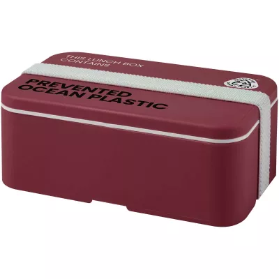 MIYO POP jednopoziomowe pudełko śniadaniowe o pojemności 700 ml - Bordo (21077822)