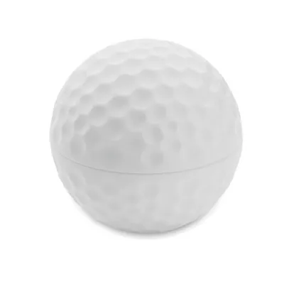 Balsam do ust SPF10 w kształcie piłki golfowej GOLF - Bialy (MO2215-06)