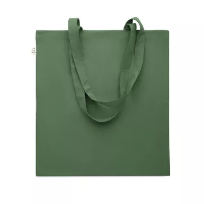 Torba z bawełny z recyklingu 140 g/m² VIVEKA COLOUR - Ciemnozielony (MO2302-60)