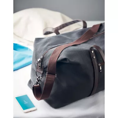 Torba weekendowa z płótna 450 g/m² ZURICH - Czarny (MO6279-03)