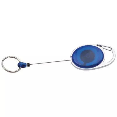 Brelok z karabińczykiem i zwijaną linką EMPLOYEE - niebieski (117104)