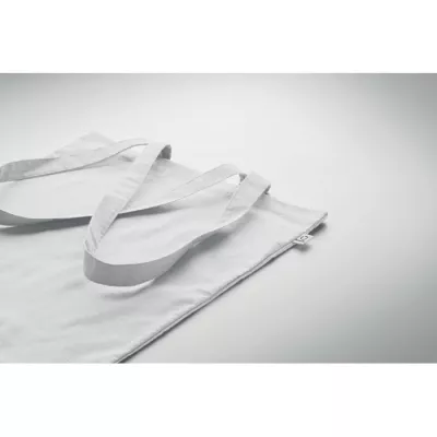 Torba z bawełny z recyklingu 140 g/m² VIVEKA COLOUR - Bialy (MO2302-06)