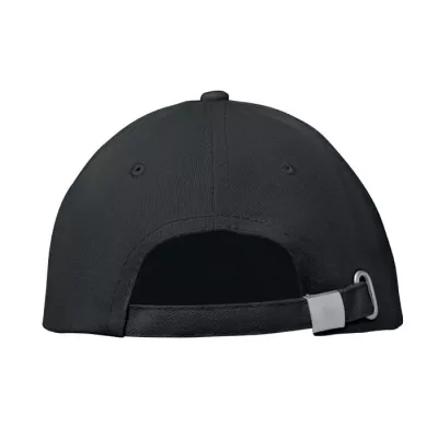 Czapka z daszkiem 6-panelowa 260 g/m² BUFFALO - Czarny/Czerwony (MO1464-83)