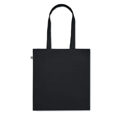 Torba z bawełny organicznej 220 g/m² BENTE COLOUR - Czarny (MO2197-03)