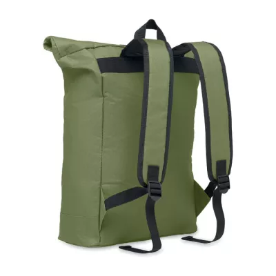 Plecak rolltop na laptop 15" z poliestru 600D IREA - Zieleń Wojskowa (MO2170-49)