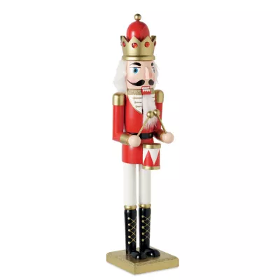 Dziadek do orzechów drewniany duży 50 cm SUPER JOLY - Czerwony (CX1591-05)