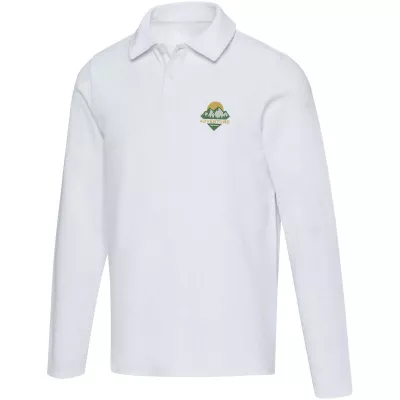 Apollo koszulka polo z długim rękawem, uniseks - Biały (39550-WHITE)