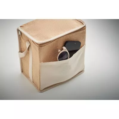 Torba chłodząca jutowa na butelki 3 l LONA - Bezowy (MO2503-13)