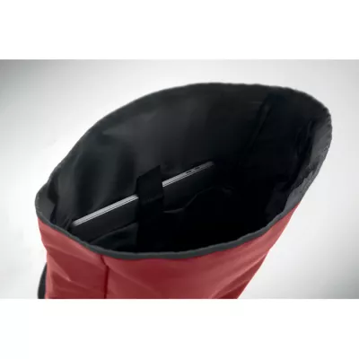 Plecak rolltop na laptop RPET 600D BANGKOK ROLL - Burgund (MO2643-02)