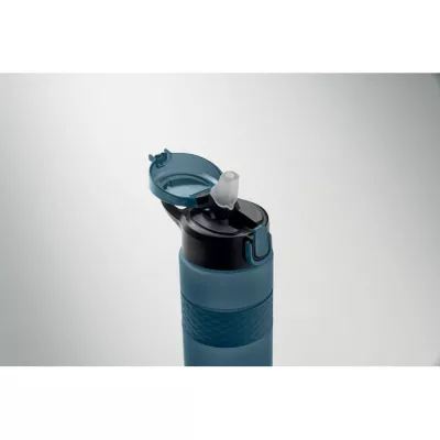 Butelka z RPET ze słomką 700 ml ISJFORDEN - Francuski Granat (MO2755-85)