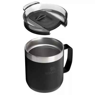 Kubek kempingowy Stanley Everyday 350 ml ze stali nierdzewnej - Czarny (10094990)