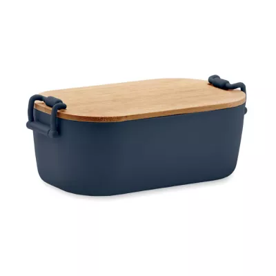 Lunchbox z PP z bambusową pokrywką 700 ml LEKKER - Francuski Granat (MO2459-85)