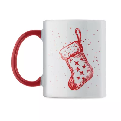 Kubek ceramiczny świąteczny 300 ml FESTIMUG - Czerwony (CX1571-05)