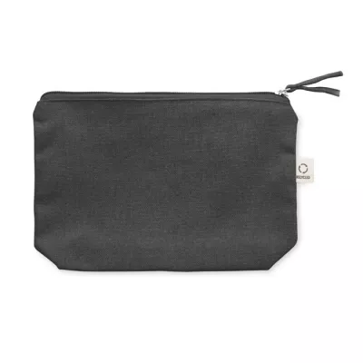 Kosmetyczka z bawełny z recyklingu 320 g/m² ELNAS - Czarny (MO2274-03)