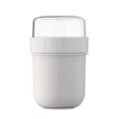 Kubek śniadaniowy z pojemnikiem 450 ml CUP ON GO - Bialy (MO2679-06)