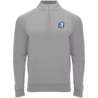 Epiro bluza unisex z długim rękawem i zamkiem błyskawicznym 1/4 200 g/m² - Szary (R1115-GREY)