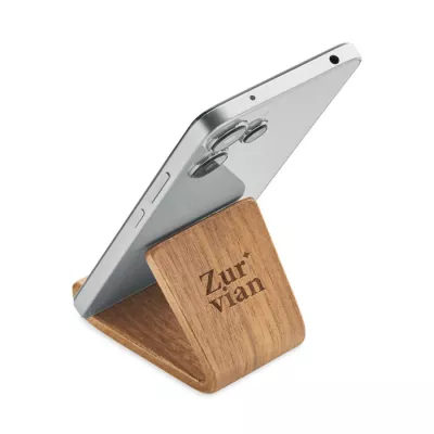 Stojak na telefon z drewna orzechowego HOLD - Drewna (MO3128-40)