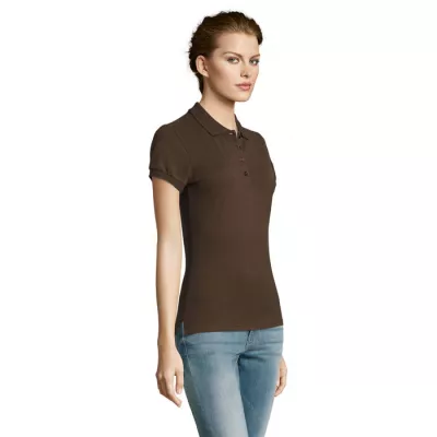Koszulka polo damska piqué 210 g/m² Sol's PEOPLE - Chocolate (S11310-CH)