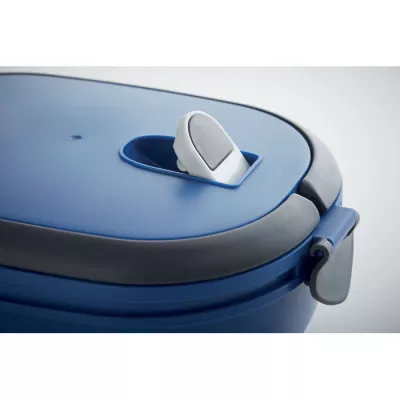 Lunchbox hermetyczny z PP 750 ml LUX LUNCH - Niebieski (MO9759-37)
