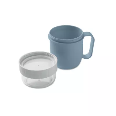 Kubek śniadaniowy z pojemnikiem 450 ml CUP ON GO - Petrol (MO2679-20)