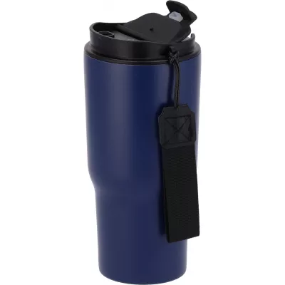 Kubek termiczny 550 ml ze stali z recyklingu DANA - granatowy (8523944)