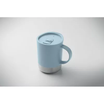 Kubek z PP z przesuwaną pokrywką 300 ml BEAKER - Baby Blue (MO2772-66)