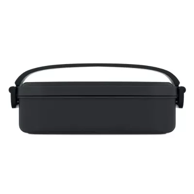 Lunchbox z PP z klamrami 800 ml SARNIE - Czarny (MO2941-03)