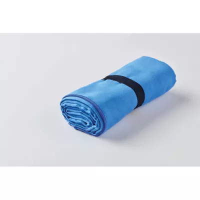 Ręcznik plażowy z mikrofibry 80x160 cm 200 g/m² WAXOFF - Niebieski (MO2583-04)
