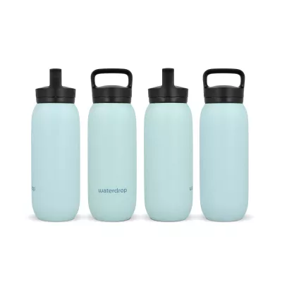 Termiczna butelka uniwersalna Waterdrop z ustnikiem 600 ml - pastelowoniebieski (LT47000-N0016)