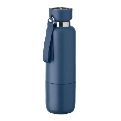 Butelka termiczna stalowa z kubkiem 500 ml NOEKA - Francuski Granat (MO2716-85)