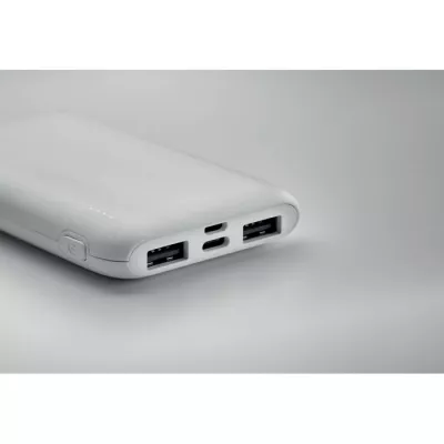 Powerbank 5000 mAh z ABS z recyklingu POWER52C - Bialy (MO2279-06)
