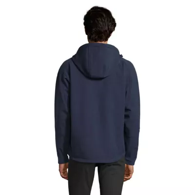 Softshell męski z kapturem 340 g/m² Sol's REPLAY MEN - French Navy (S46602-FN)