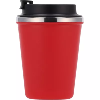 Kubek termiczny 350 ml z powłoką z recyklingu METODY - czerwony (8496205)