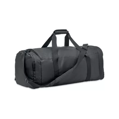 Torba sportowa duża z RPET 300D VALLEY DUFFLE - Czarny (MO2053-03)