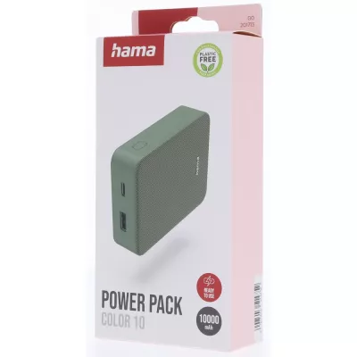 Power bank 10000 mAh Hama Power Pack - zielony (VH023-06)