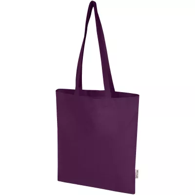 Madras Blend torba na zakupy z bawełny z recyklingu z certyfikatem GRS o gramaturze 140 g/m² i pojemności 7l - Fioletowy (12076037)