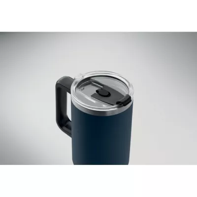 Kubek termiczny stalowy ze słomką 1200 ml SUMA - Francuski Granat (MO2327-85)